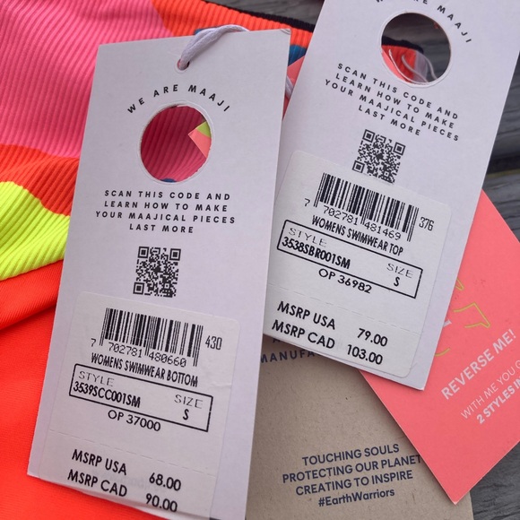 MAAJI Set - Fire Ninna Sporty Top and Mimmi High Waist Bottom - S - Picture 13 of 16